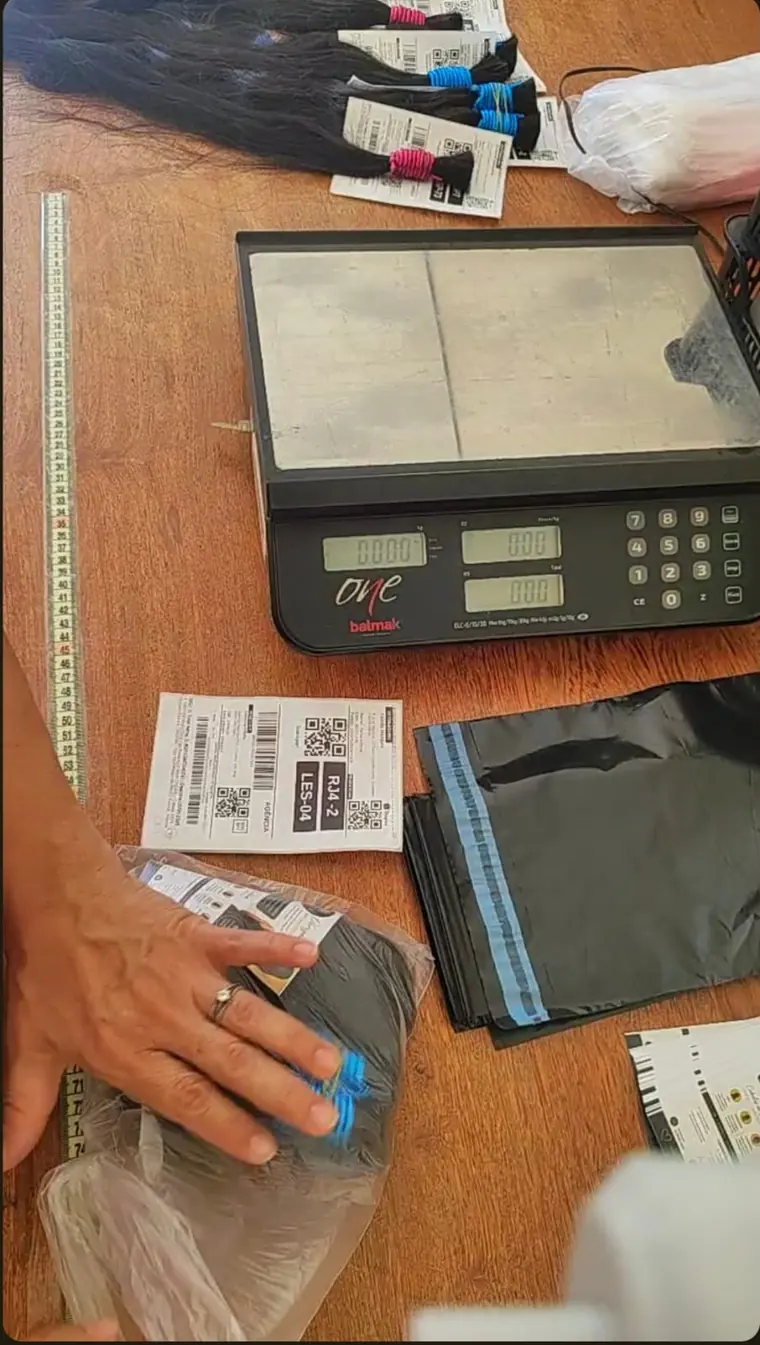 Tela do Pedido Blindado mostrando fluxo de prova de embalagem